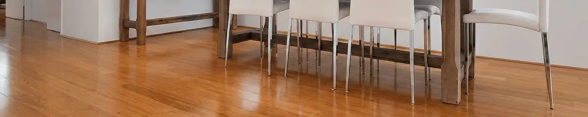Professionally installed and refinished bamboo flooring in a residential home, showcasing smooth finish and natural wood tones in Philadelphia, PA